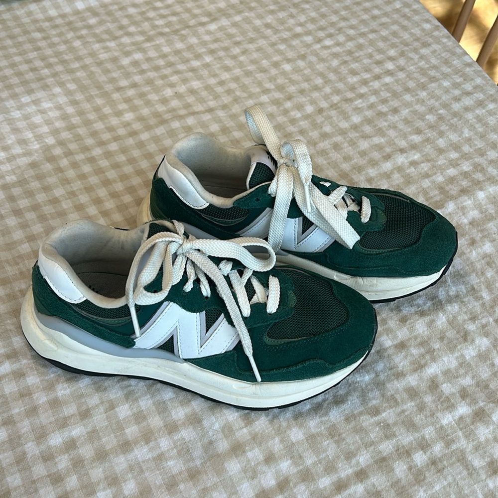 Women’s suede green 57/40 new balance sneakers size 7.5